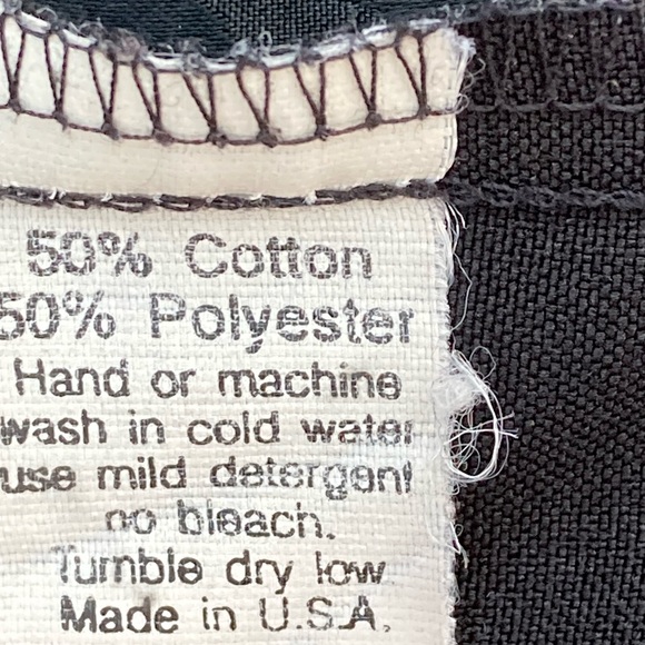 Spanish Harlem Black Geometric Rockabilly Flame Button Bowling Shirt Men’s M - Picture 7 of 7